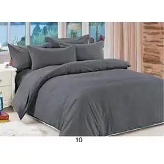 ANGELES DEL HOGAR - Juego De Sabanas 2 Plazas + 2 Fundas D Almohadas Gris