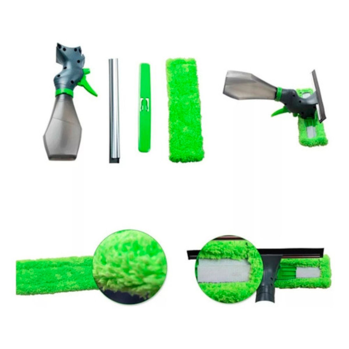 GENERICO - Limpia Vidrios Multiuso Limpiador Vidrio Y Ventanas Portatil