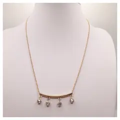 CAT JOYAS - Cadena con colgante de circones