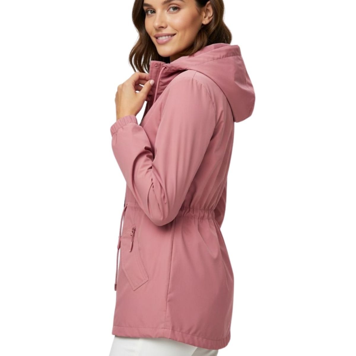 LOOK SHOP - Corta Viento Mujer Parka Liviana Chaqueta Gorro H2