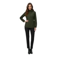 Corta Viento Mujer Parka Liviana Chaqueta Gorro H2