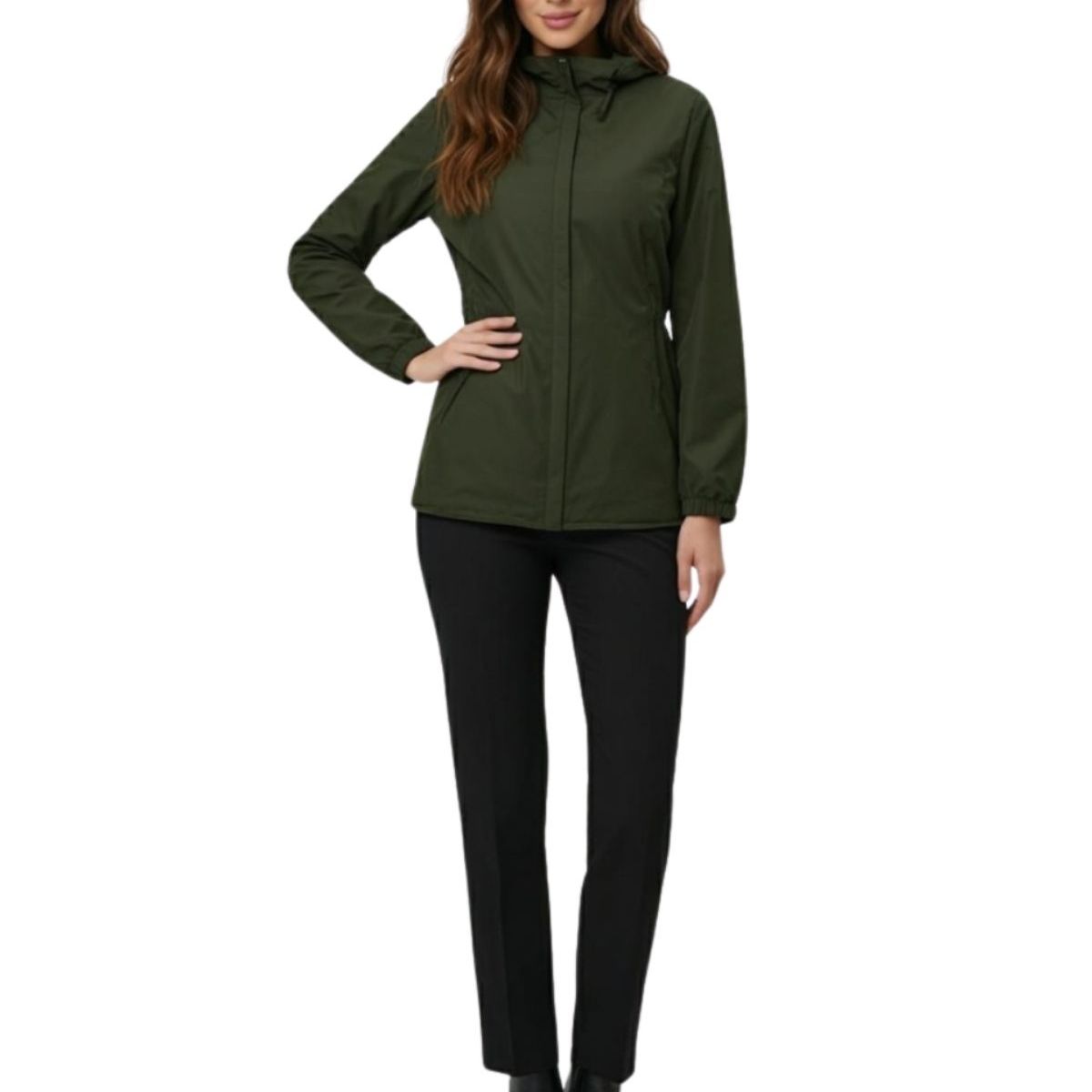LOOK SHOP - Corta Viento Mujer Parka Liviana Chaqueta Gorro H2