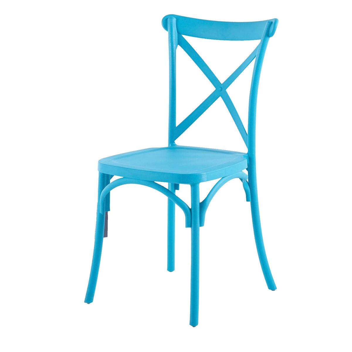 VINCENZI - Silla Crossback Azul