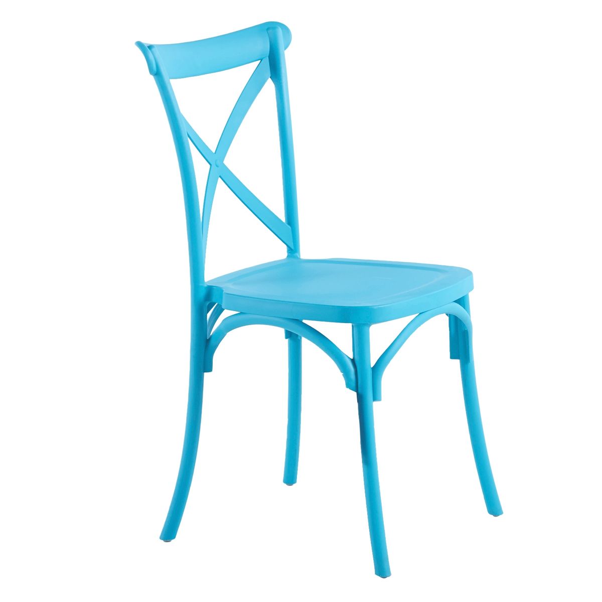 VINCENZI - Silla Crossback Azul