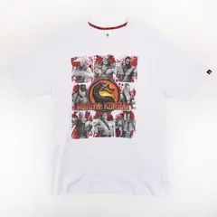 MORTAL KOMBAT - Polera Hombre YOU Logo Blanco