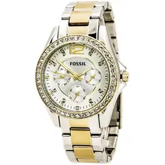FOSSIL - Reloj riley es3204 para dama-bicolor
