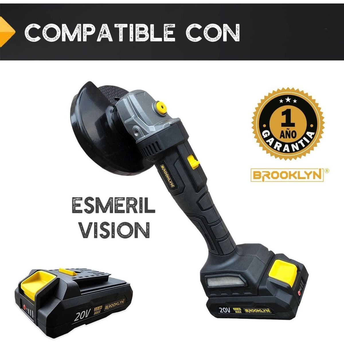 BROOKLYN - Bateria 20v Litio 2.0ah Herramientas Brooklyn Sistema One