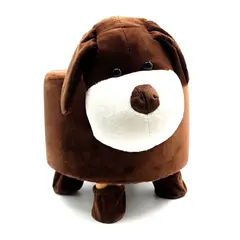 MOGA - Silla infantil banco puff de peluche perro 43x29x28cm