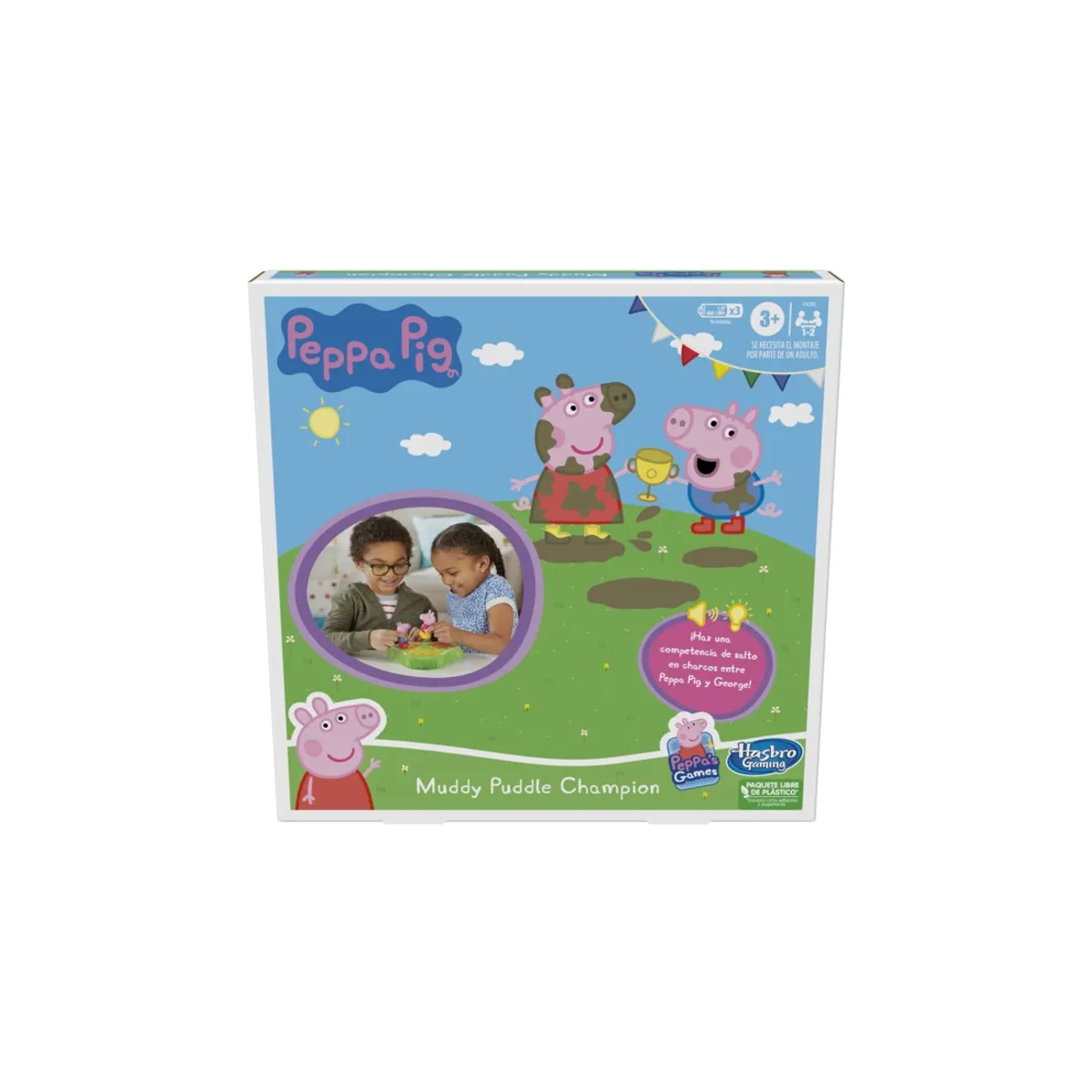 HASBRO - Peppa Pig Muddy Puddles - Juego De Mesa - Hasbro