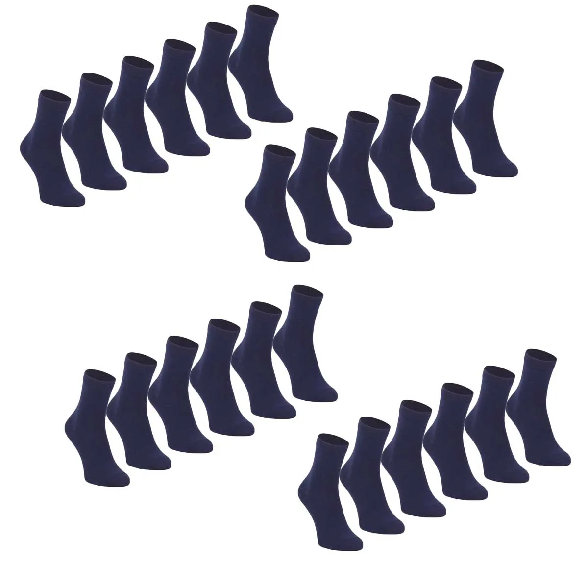 EVERSO - Pack 12 Calcetines Algodón Unisex Niño