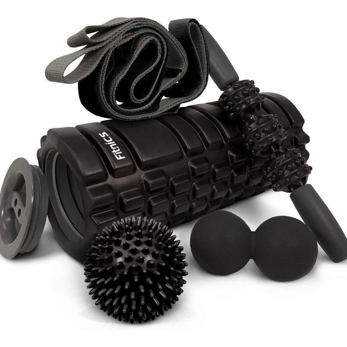 FITNICS - Rodillo +set Completo Elongacion Masaje Fitnics Roller Foam