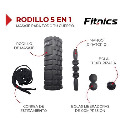 Imagen 2 del producto Rodillo +set Completo Elongacion Masaje Roller Foam