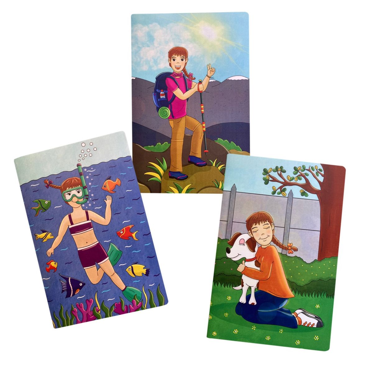 FLORENCIA Y SUS AVENTURAS - Libretas infantiles - Pack de 3 unidades