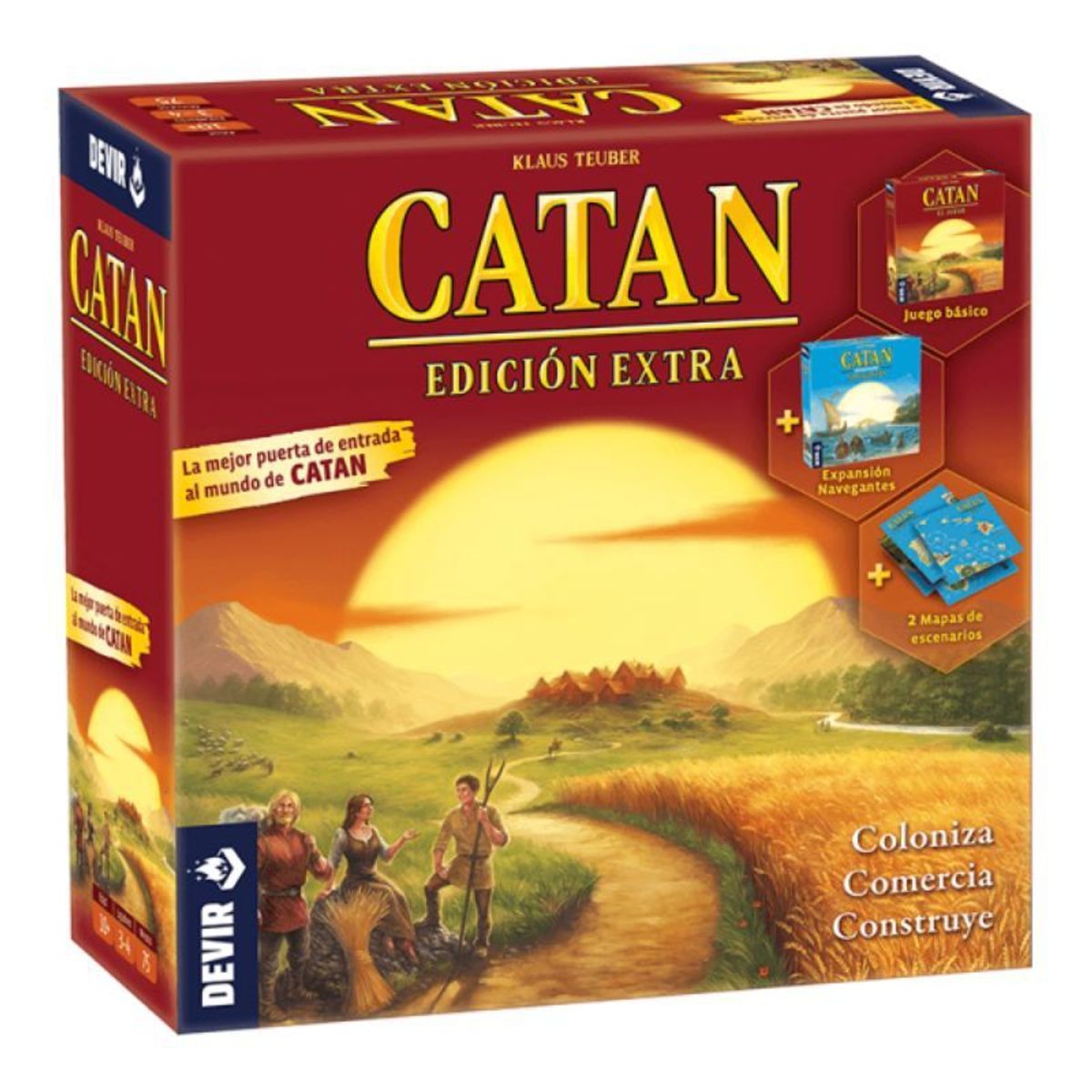 DEVIR - Catan Edición Extra - Básico Navegantes y Escenarios