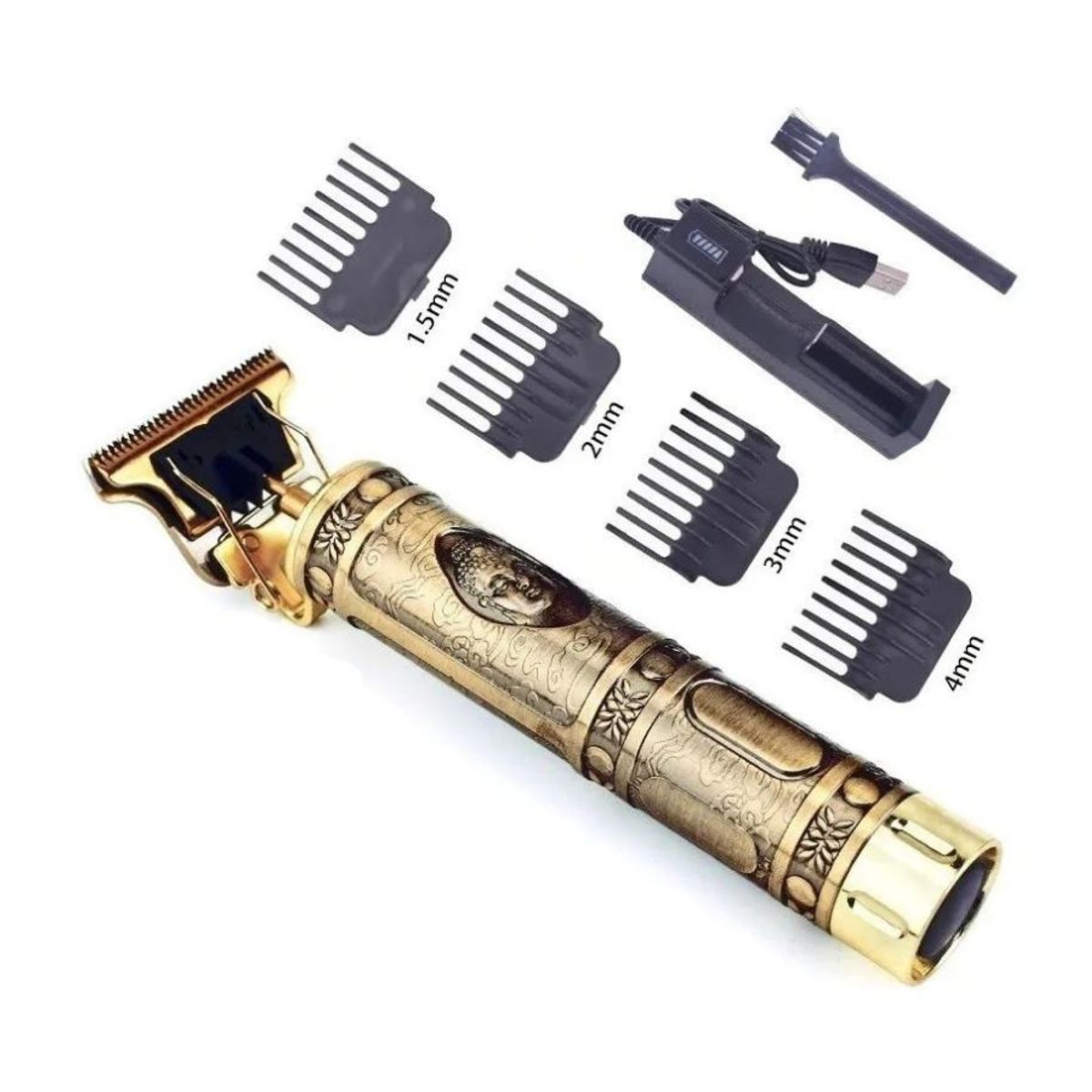 GENERICO - Máquina Cortadora Pelo Barba Recargable Afeitadora Hombres