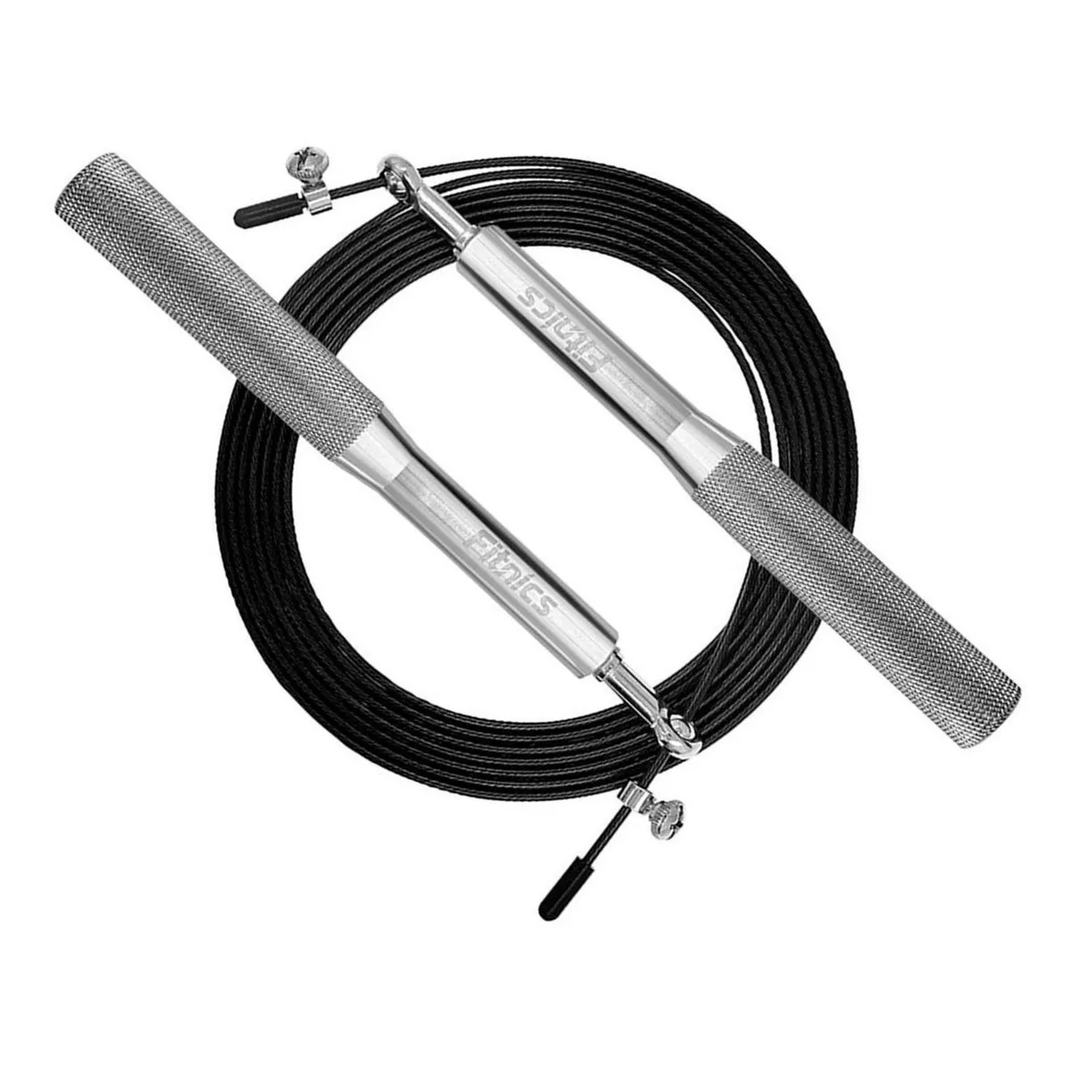 FITNICS - Cuerda Saltar Velocidad Aluminio FitnicsAjustable - Plateado