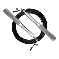 FITNICS - Cuerda Saltar Velocidad Aluminio FitnicsAjustable - Plateado