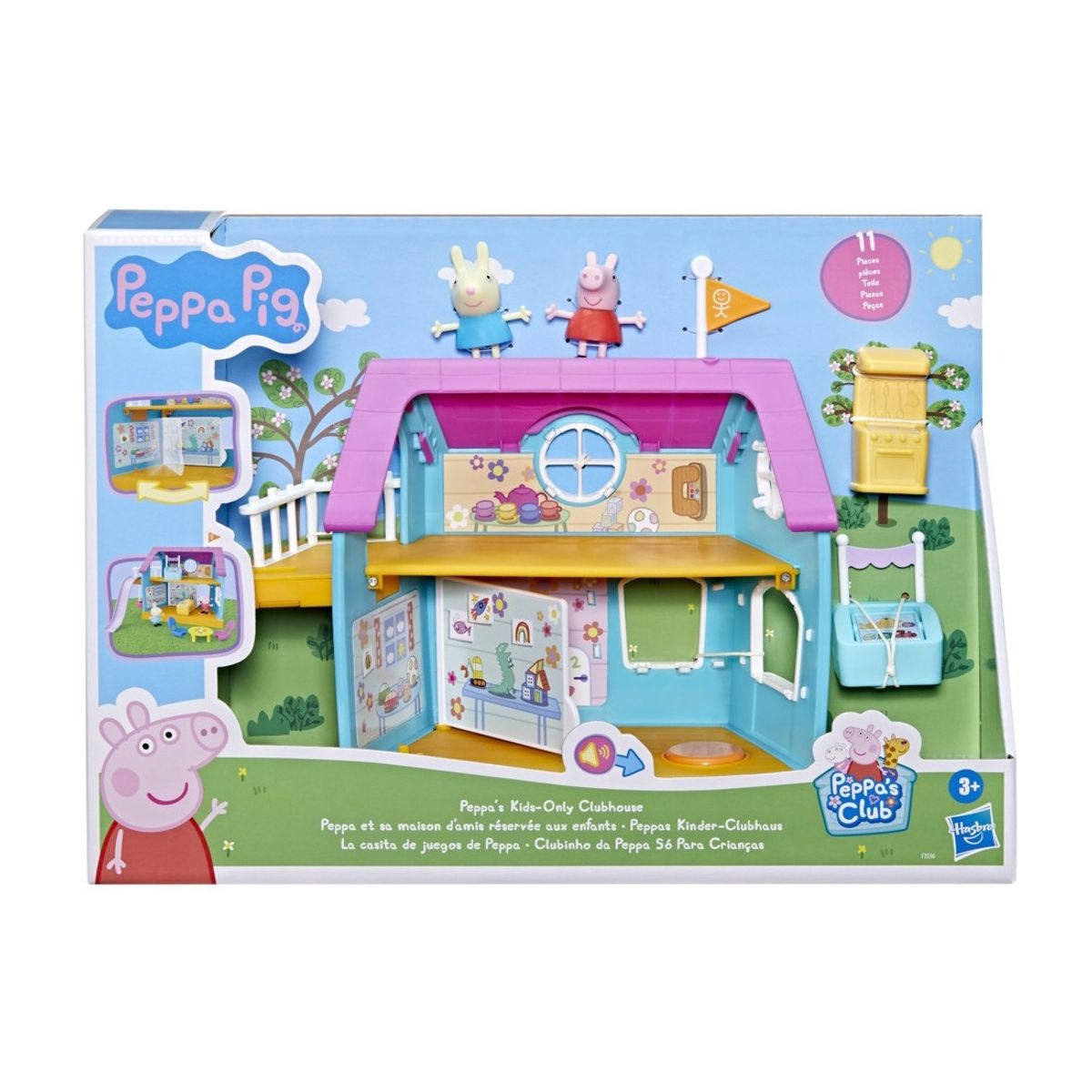 HASBRO - Peppa Pig Casa Club De Juegos Incluye Peppa George Clubhouse