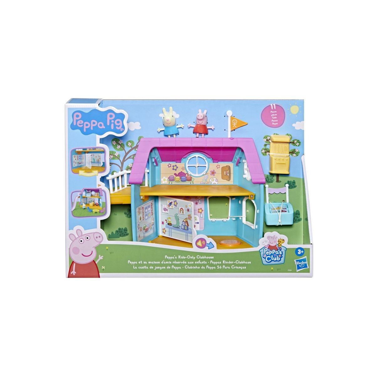 HASBRO - Peppa Pig Casa Club De Juegos Incluye Peppa George Clubhouse