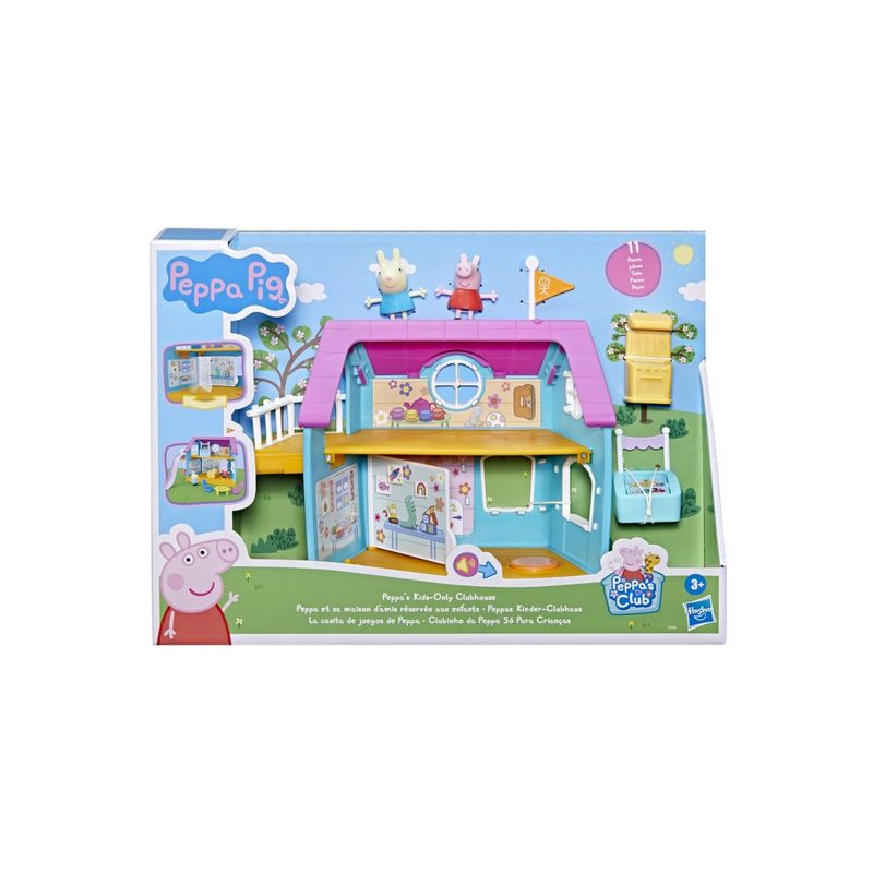 HASBRO - Peppa Pig Casa Club De Juegos Incluye Peppa George Clubhouse
