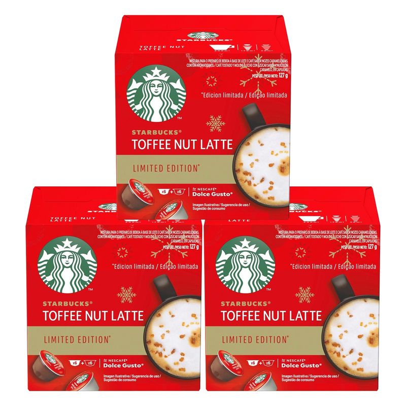 STARBUCKS - Pack 3 Starbucks® Nescafé® Dolce Gusto® Toffee Nut Latte