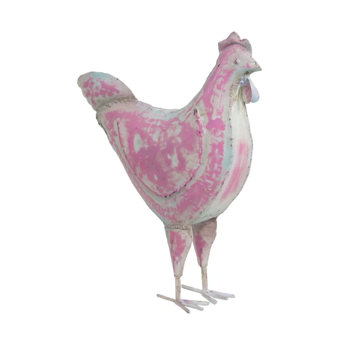 NECTAR - Gallina decorativa de metal 51 x 48 cm