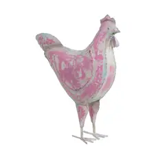 NECTAR - Gallina decorativa de metal 51 x 48 cm