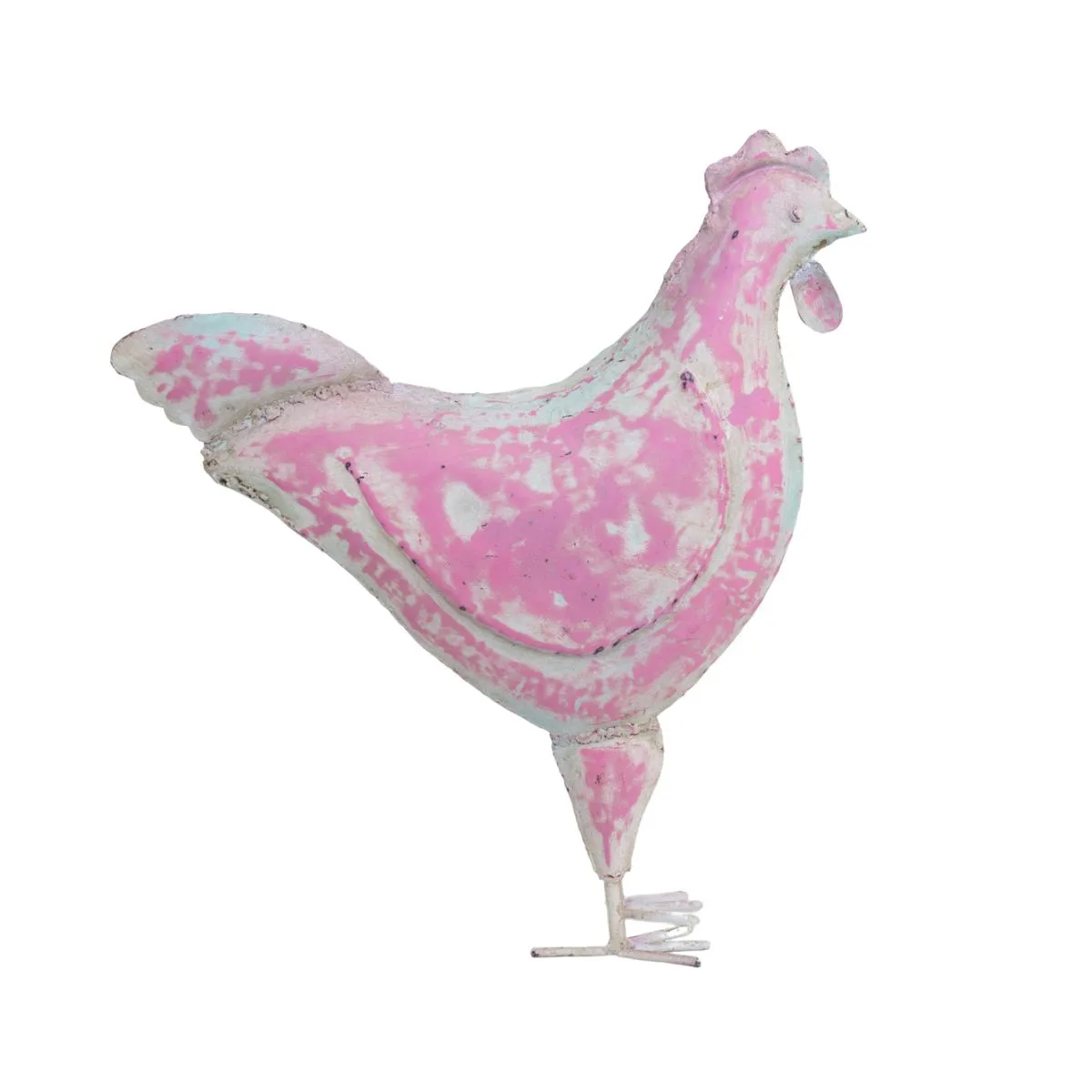 NECTAR - Gallina decorativa de metal 51 x 48 cm