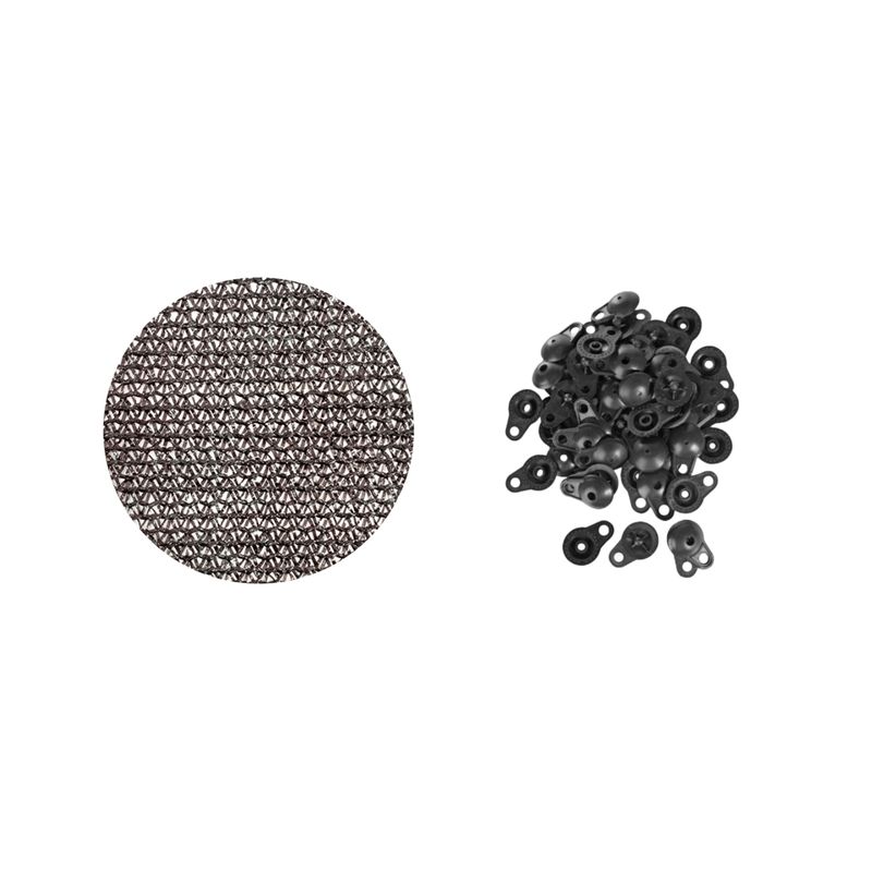 GENERICO - Malla Raschel Negro Rollo 5mt 80% 4.20mt