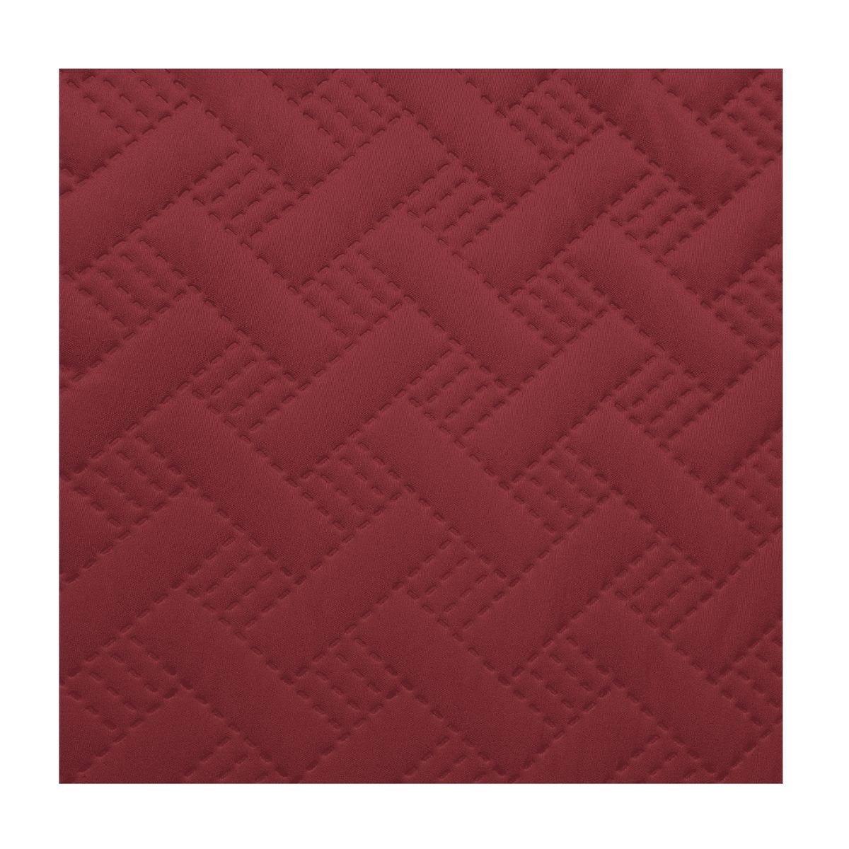 GENERICO - Cubrecama De Verano Quilt 2 Plazas Queen Burdeo - Liso