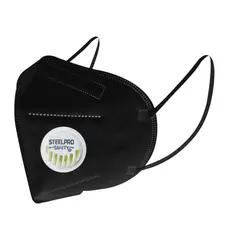 STEELPRO - Mascarilla Black KN95 C/ Valvula(10 UN)