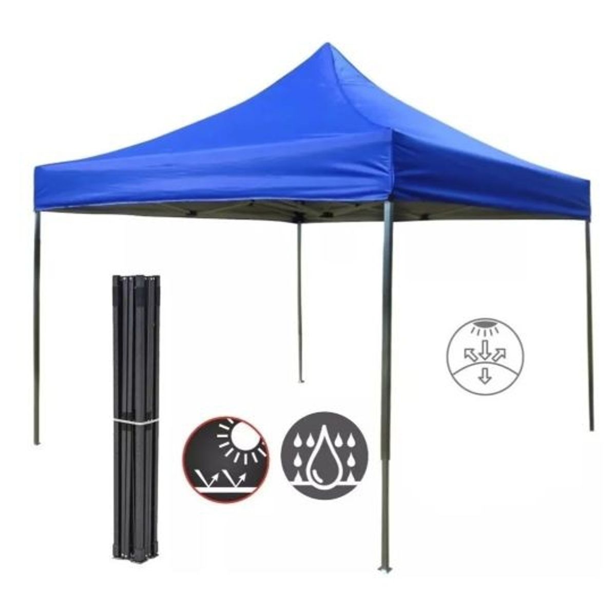 GENERICO - Toldo Plegable 3x3 Impermeable