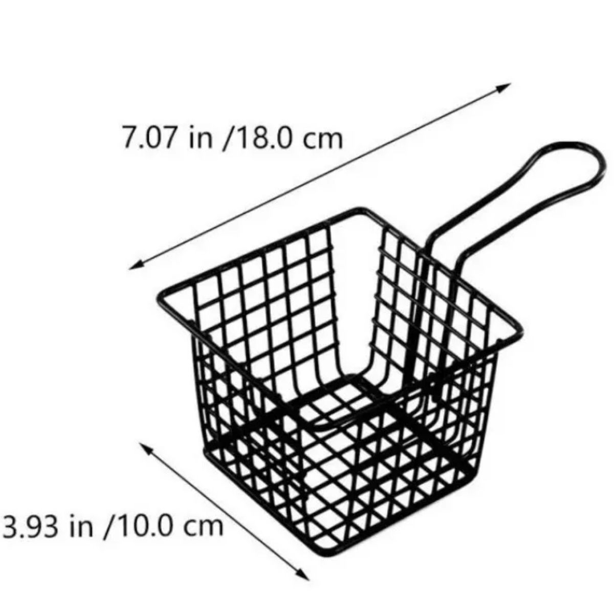 GENERICO - Mini Cesta Para Servir Papas Fritas Nuggets Cocina Hogar