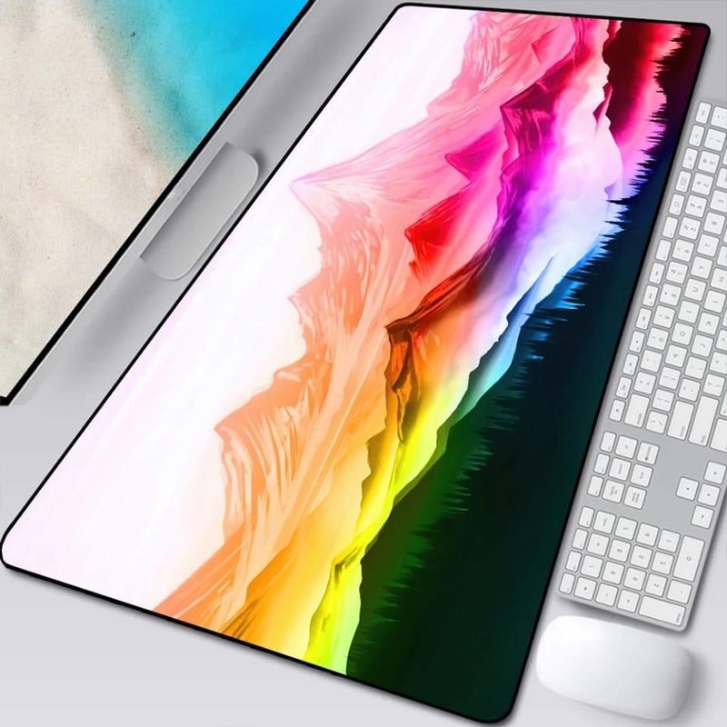 DEFF - Mouse Pad Gamer Montaña Colores
