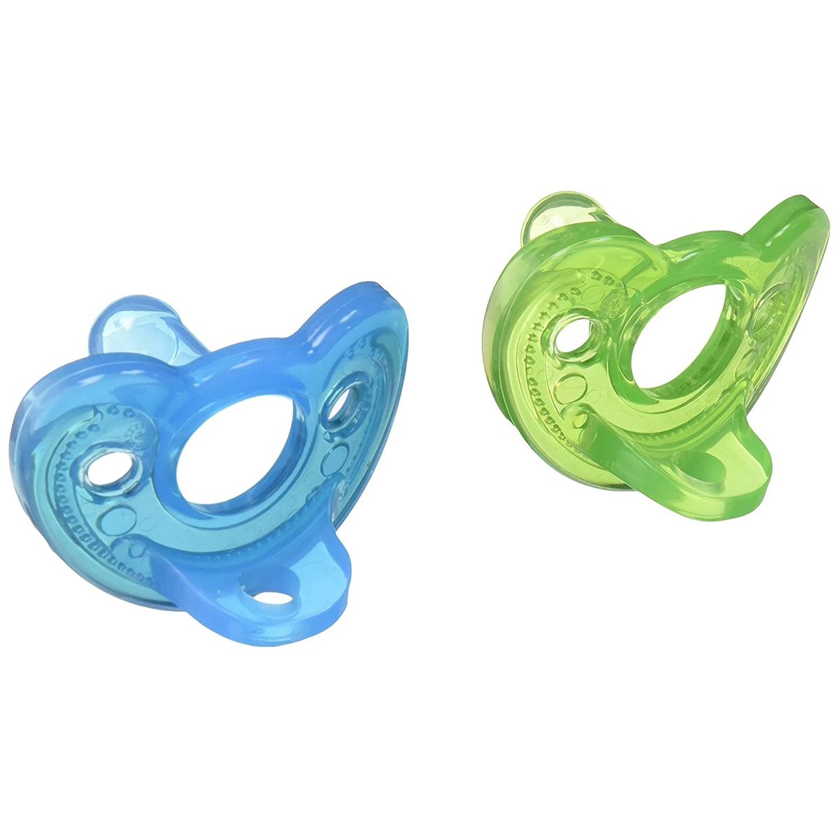 THE FIRST YEARS - PACK 2 CHUPETES DE SILICONA RECIEN NACIDO GUMDROP CELESTE