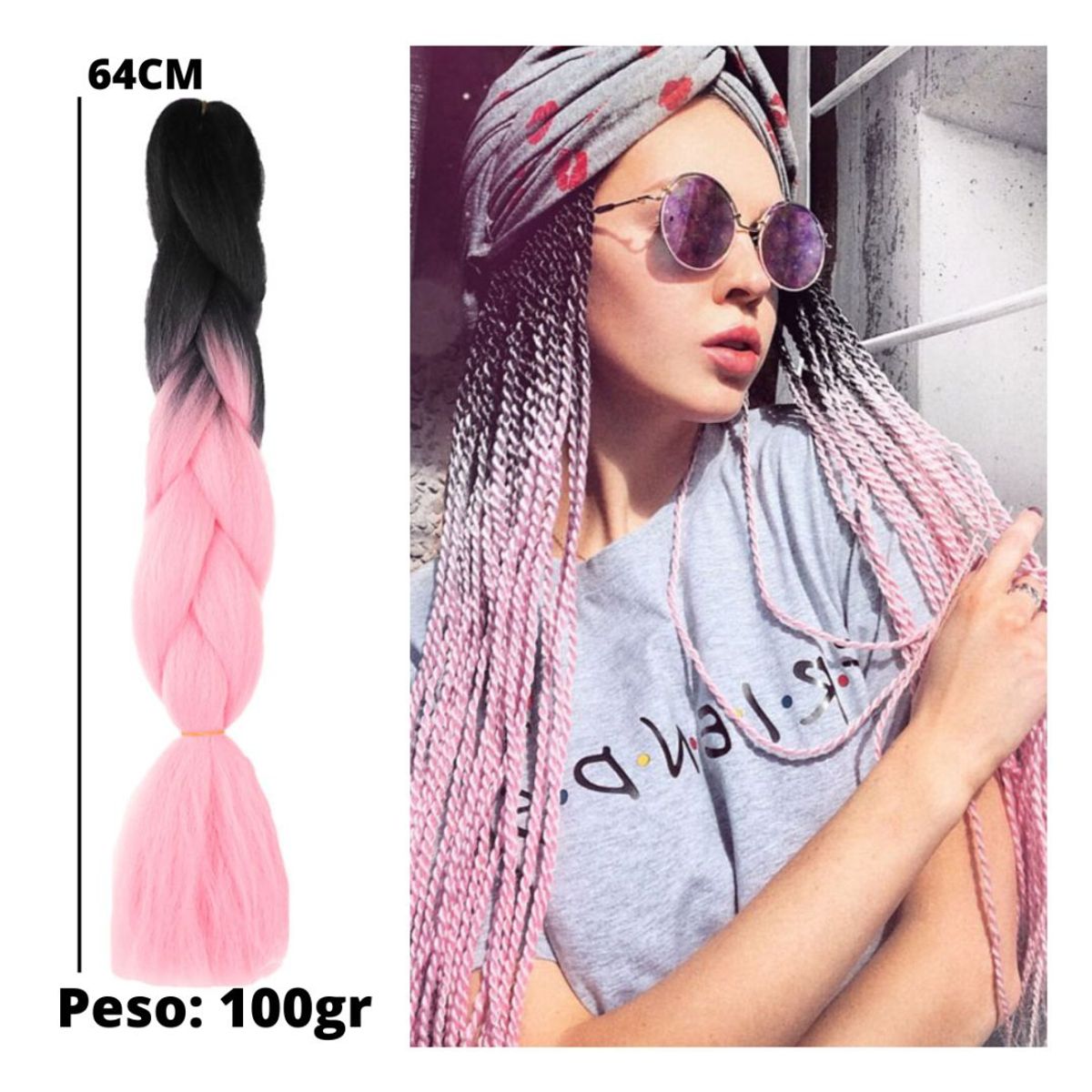 MAX - EXTENSION DE CABELLO SINTETICO KANEKALON PARA TRENZAS AFRICANAS