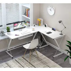 HOMER DESIGN - Escritorio Mesa Forma L Esquinero 110x51+120x51cm ZZ-M