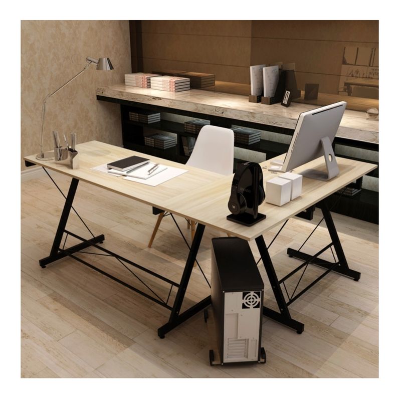 HOMER DESIGN - Escritorio Mesa Forma L Esquinero 110x51+120x51cm ZZ-W