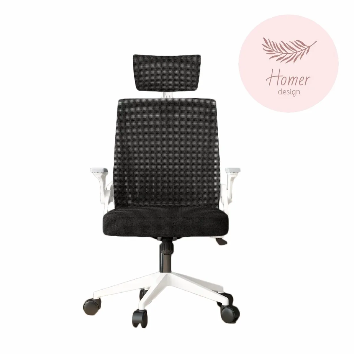 HOMER DESIGN - Silla Oficina Escritorio Ejecutiva Asiento De Memoria con cabecero