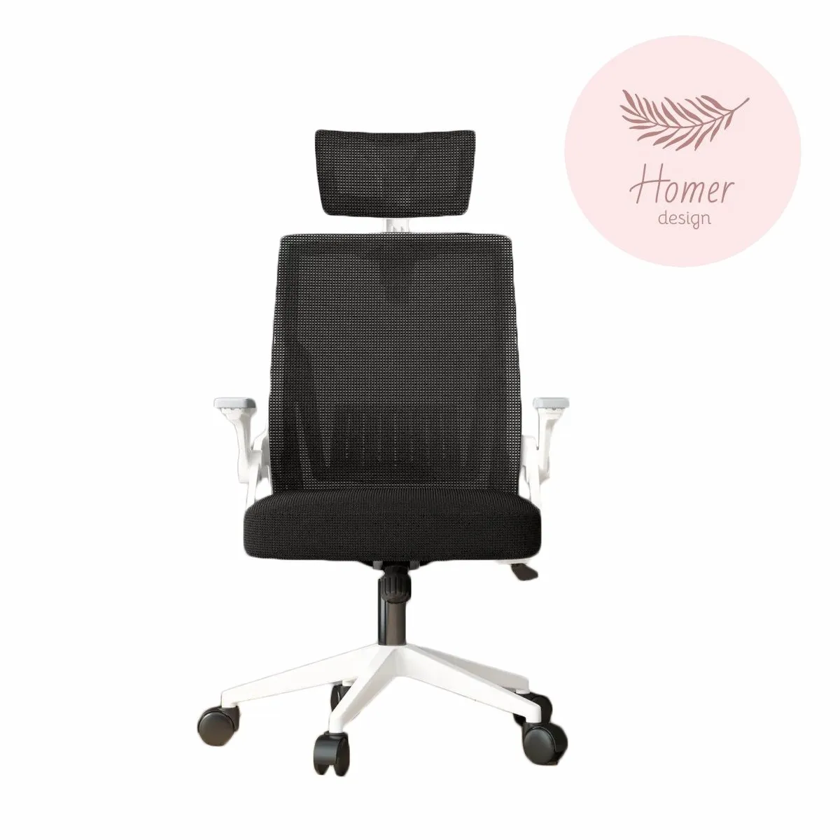 HOMER DESIGN - Silla Oficina Escritorio Ejecutiva Asiento De Memoria con cabecero