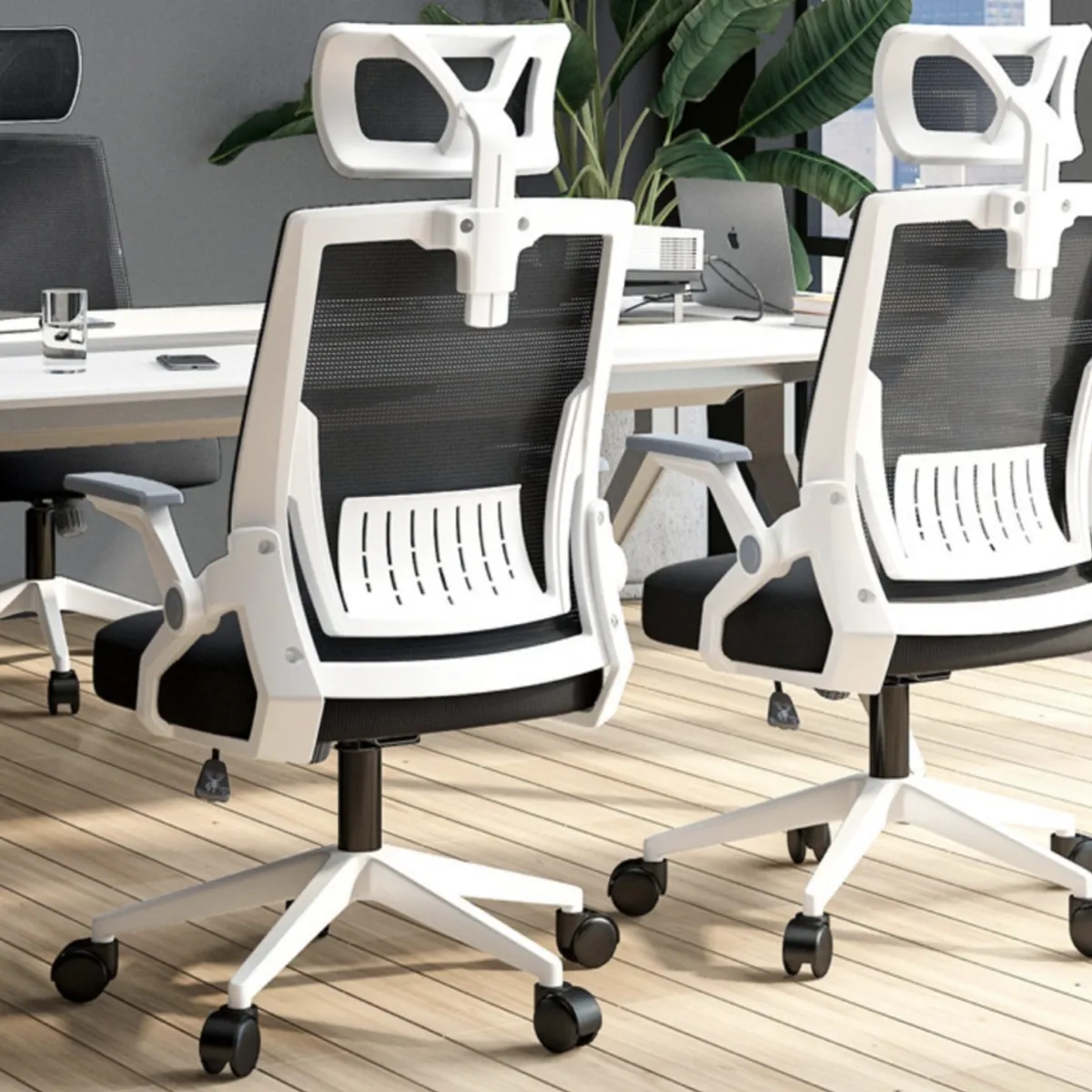 HOMER DESIGN - Silla Oficina Escritorio Ejecutiva Asiento De Memoria con cabecero