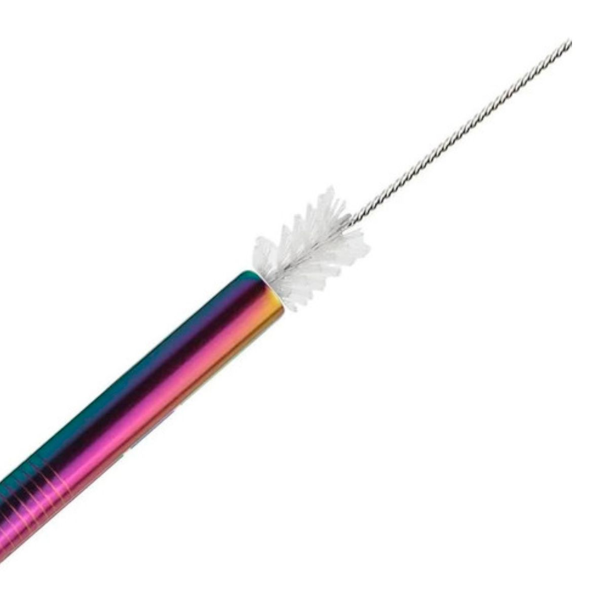 GENERICO - Set 6 Bombillas Reutilizable Arcoiris Tornasol C/limpiador