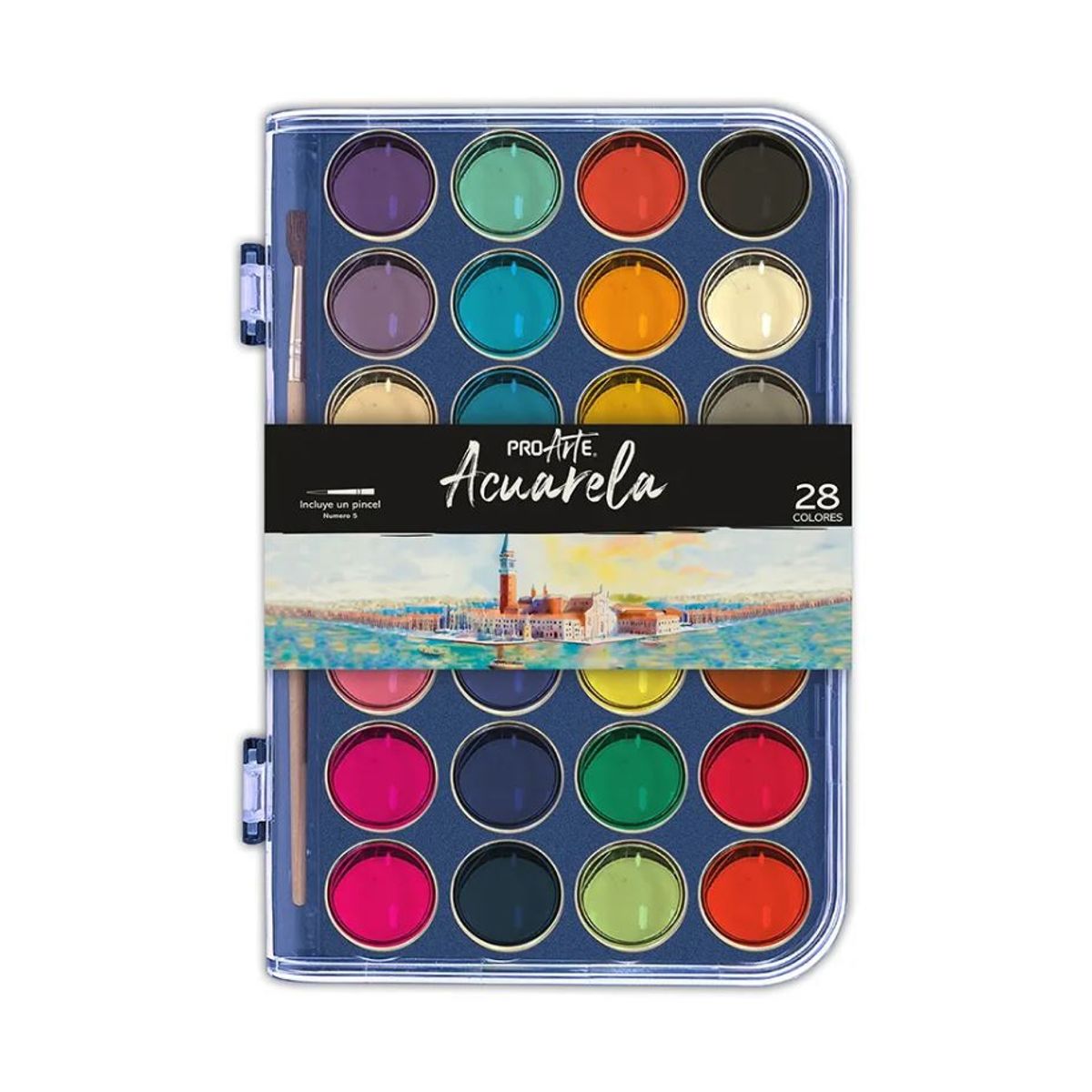 PROARTE - Set Acuarela en pastillas 28 colores más pincel