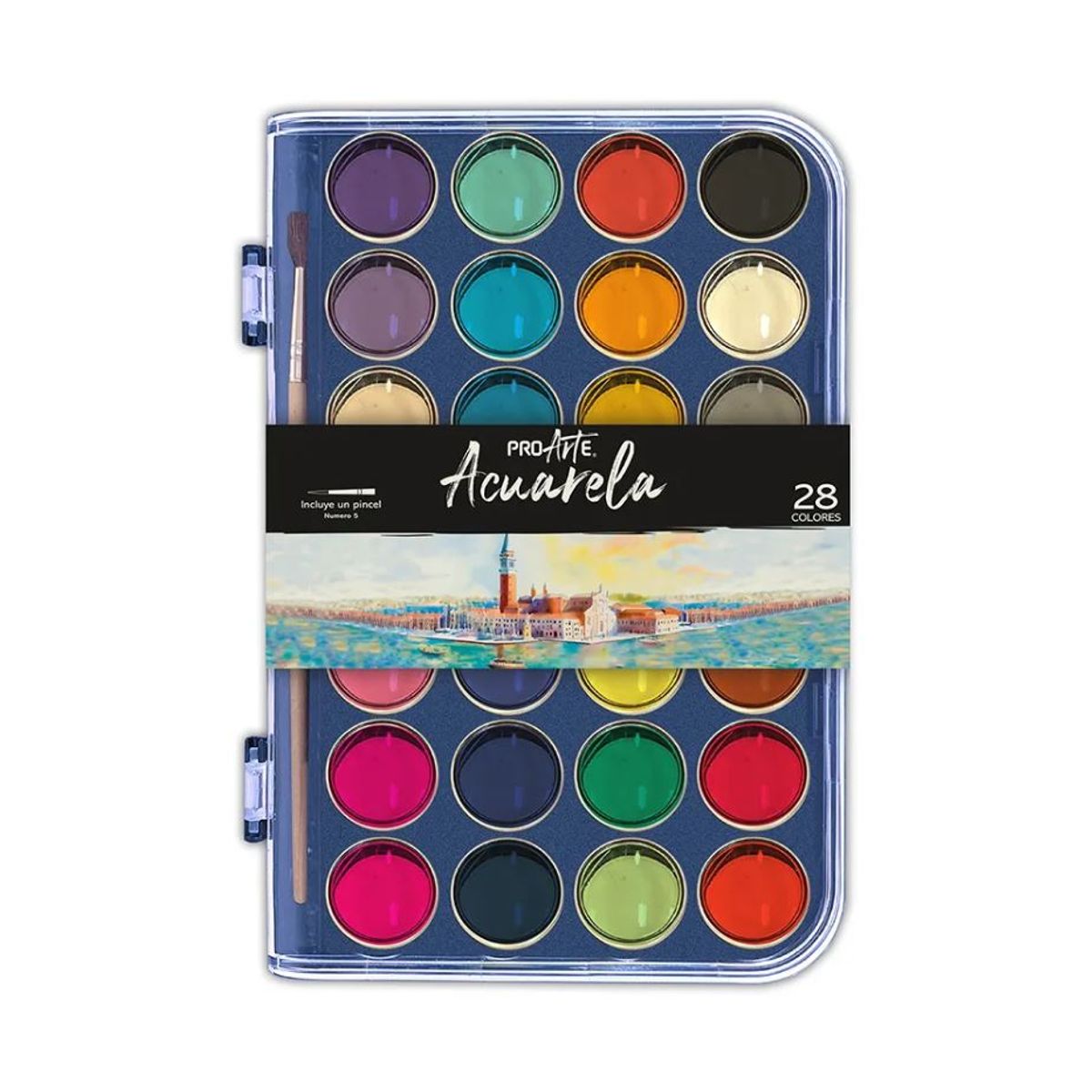 PROARTE - Set Acuarela en pastillas 28 colores más pincel