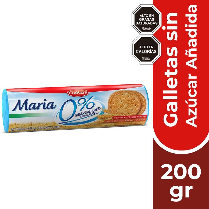 CUETARA - Galletas Cuetara Maria Cookie 0% Azúcar CUETARA