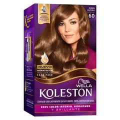 KOLESTON - Kit Tintura Permanente Con Tratamiento Hidratante 60 Rubio