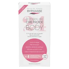 BYPHASSE - Bandas De Cera Fría Piernas Y Cuerpo Piel Sensible