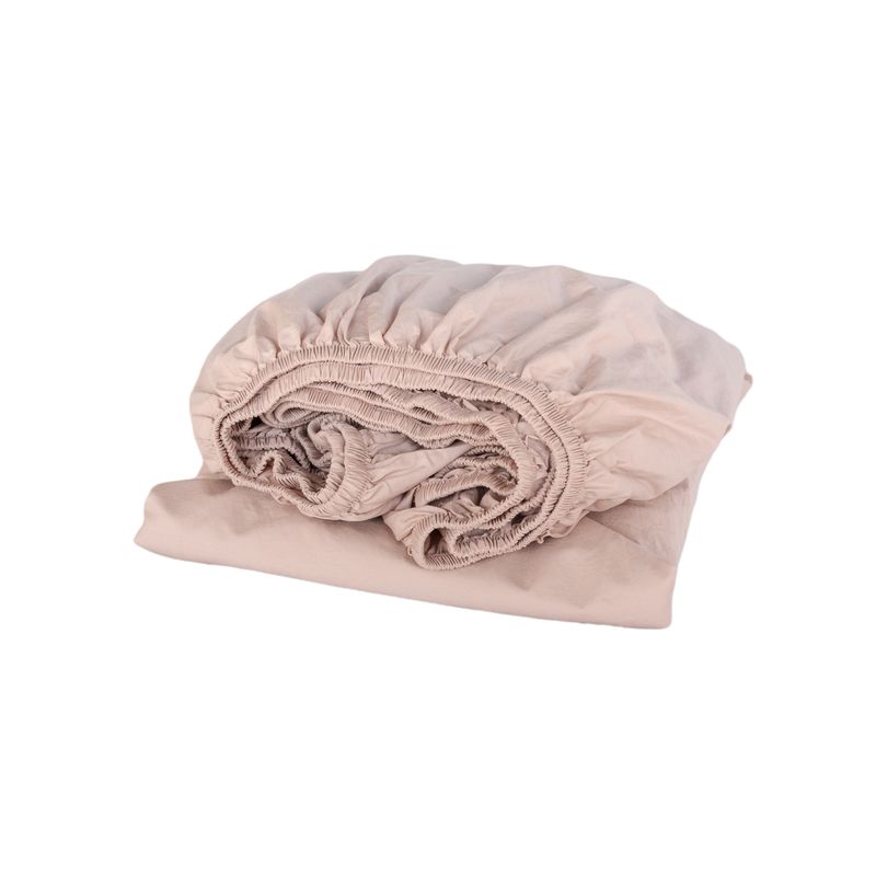 COMPLEMENTA HOMEDESIGN - Sábana Bajera Algodón Ava - Rosa Palo / 2 PL
