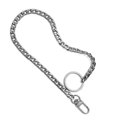 MILLAM - Llavero Cadena Metal Plateada para Pantalón