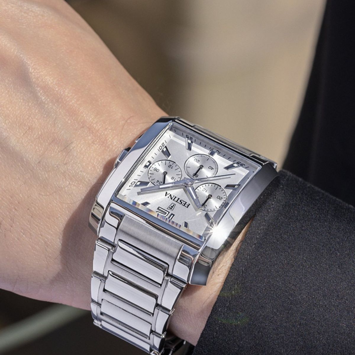 FESTINA - Reloj F20635/1 Festina Plateado Hombre Timeless Chronograph
